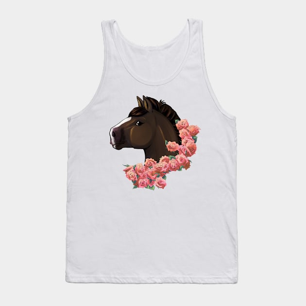 Rose Draft Tank Top by lizstaley